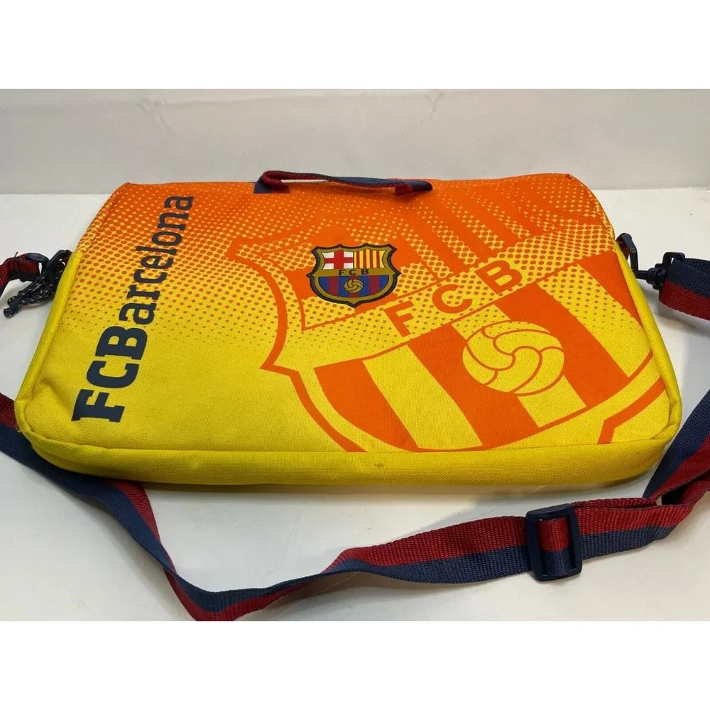 MLS FCB Barcelona Soccer padded laptop travel shoulder bag Safta 16